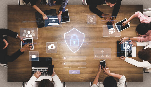 A cybersecurity dashboard for network protection. The system includes secure user login, multi-factor authentication, and access control to protect corporate data and assets. Fermion