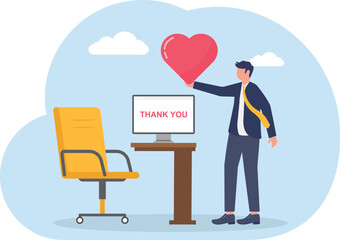 illustration of appreciation, satisfaction, and gratitude for good performance
