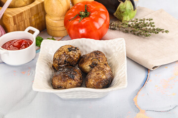 Baked potato barbecue with skin