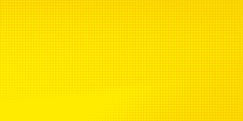 Dots halftone yellow orange color pattern gradient texture with technology digital background. Dots pop art comics with summer background.