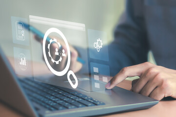 Standard operating procedure concept, quality process, operations, steps and workflow.