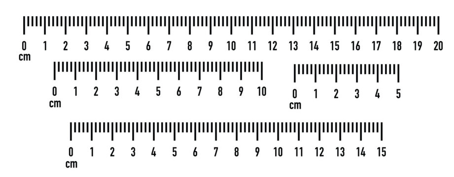 mark up for rulers vector