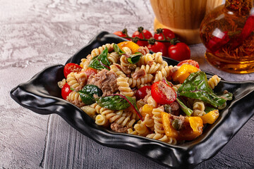 Italian pasta salad with tuna