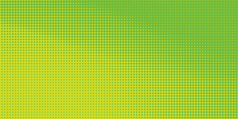 Dots halftone green color pattern gradient texture with technology digital background. Dots pop art comics with nature graphic design