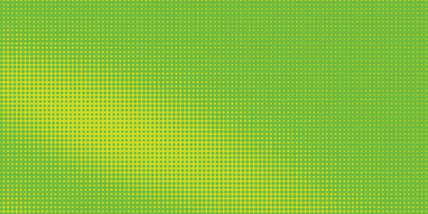 Dots halftone green color pattern gradient texture with technology digital background. Dots pop art comics with nature graphic design