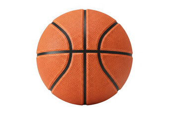 Obraz premium A single basketball isolated on transparent background