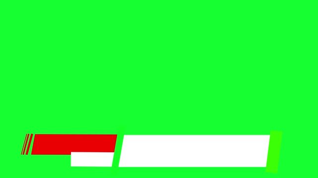 Sleek lower third animation template on alpha channel and black screen background. 4k Video ideal for adding titles, names ,Lower Third animation in 4k - Cool simple modern designed - colored lower