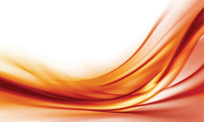 Orange and Red Flowing Abstract Background