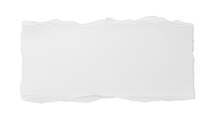Fototapeta premium Torn piece of white paper in studio shot