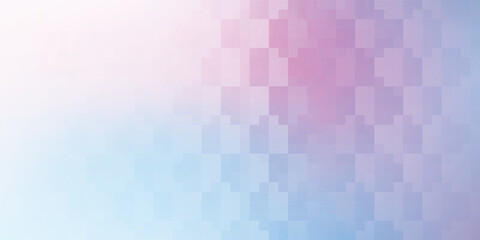 Abstract Pixelated Gradient Background in Pastel Colors with Geometric Pattern.