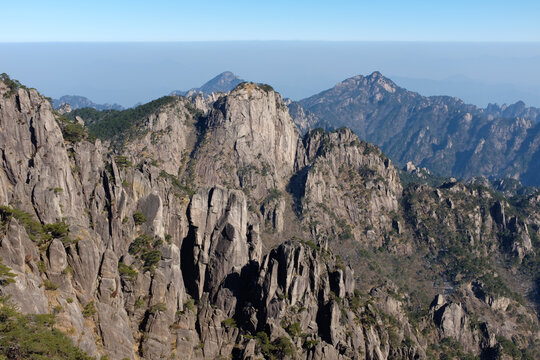 The Scenery of Guangming Peak in Huangshan, Anhui Province in Winter

