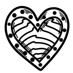 Heart Line Art
