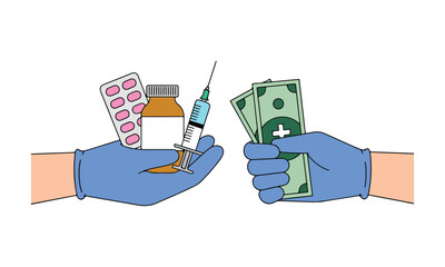 Healthcare costs and medicine transaction payment