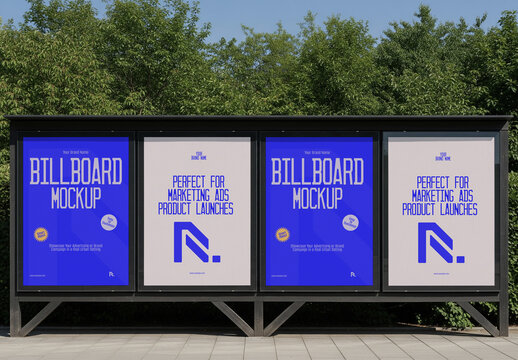 Outdoor Billboard Panel Mockup