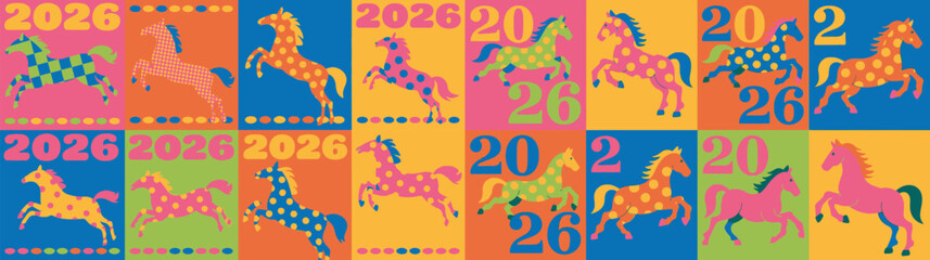 Chinese New Year 2026 Horse Art Collection