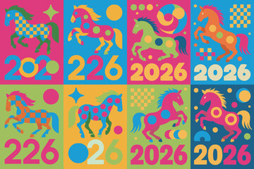 Chinese New Year 2026 Horse Art Collection
