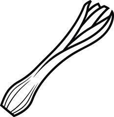 leek vector art