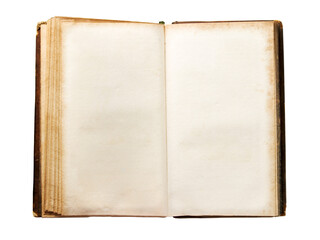 Old book isolated on white