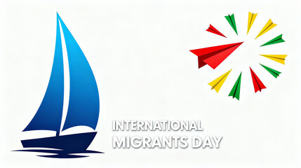 Sailing boats and paper airplanes are carriers of international migration, dream carriers, and hope for mobility, suitable for promoting immigration stories and cultural activities.
