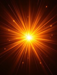 Radiant Burst: A vibrant display of intense light emanating outwards from a central point, showcasing energy and luminosity.