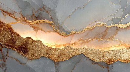 Luxurious marble and gold texture with elegant, minimal design. clean composition features blend of gray and gold tones, creating sophisticated