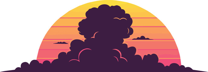 People Enjoying Picnic & Cycling in Park Friends, Nature, Summer Activities Illustration