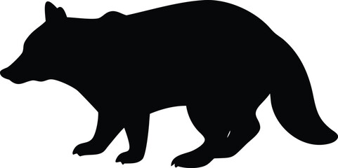 raccoon silhouette 