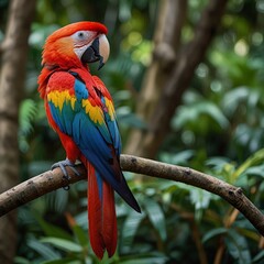Exotic Bird Photography: Scarlet Macaw.