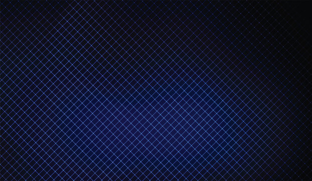 An elegant dark navy blue grid background features intersecting lines, creating a structured pattern with a subtle gradient that adds depth and a touch of modernity