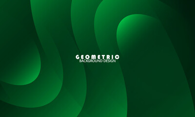 dark green abstract background with realistic circle paper cut shape. suit for bussines, banners