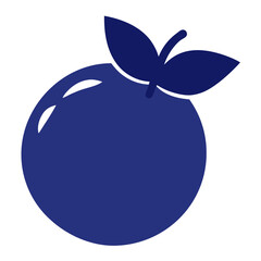Minimal Blueberry Silhouette