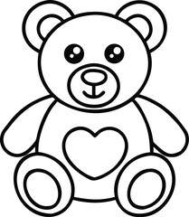 teddy bear coloring pages (6).eps