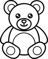 teddy bear coloring pages (5).eps