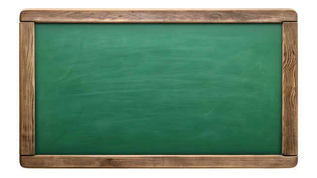 Blank chalkboard with rustic wooden frame offers customizable space for education, menus, messages and creative designs for schools