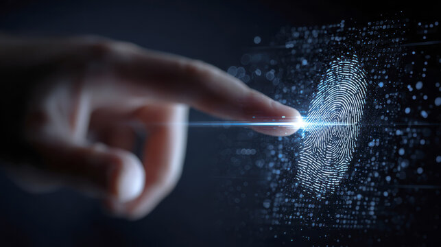 Finger scanning digital identity for biometric security access