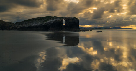 Beach of the Cathedrals) is on the northwest coast of Spain