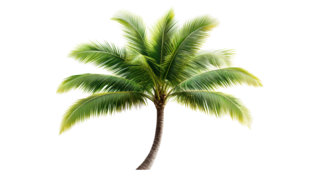 Palm Tree on Transparent Background