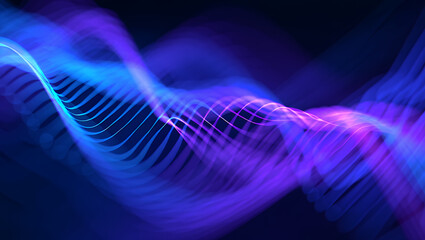 Abstract Light Trails A Mesmerizing Dance of Blue and Purple