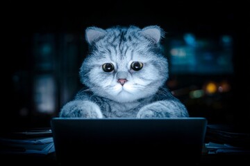 When cats sit like humans: nighttime laptop tales. Virtual social harm. When benefits of social media come with mental side effects. Chat addiction harm. Messaging brain shift.