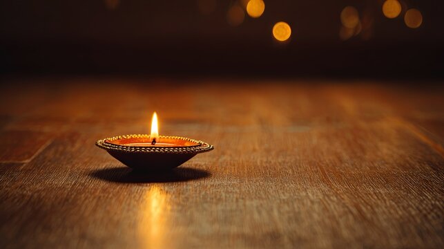 burning candles in the temple