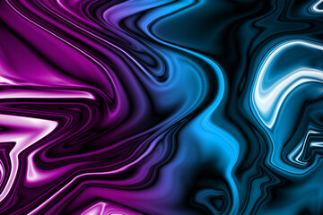 Abstract swirling liquid marble texture with purple and blue hues