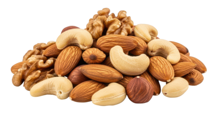 Pile of mixed nuts