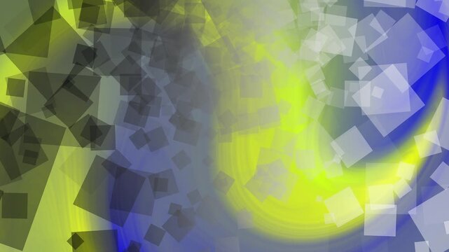 Blurry geometric shapes in yellow and grey with soft transitions and subtle abstract movement.