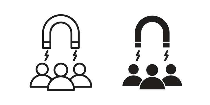 Attraction icon vector with glyph style. Stroke liner icons