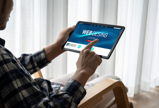 Website design software provide modish template for online retail business and e-commerce