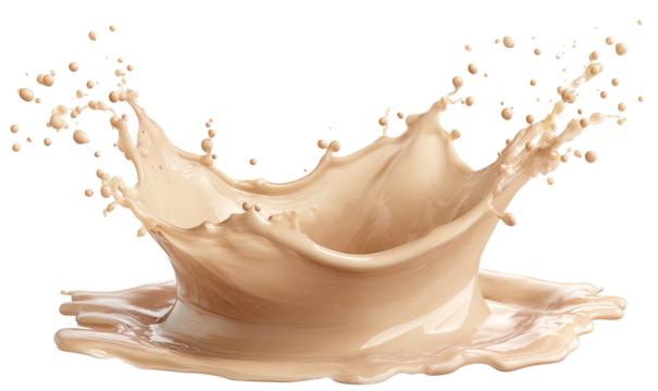 Liquid splash in crown shape