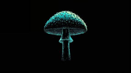 Forest Mystery: The Bioluminescent Mushroom of the Dark Woods