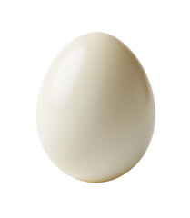 Boiled chicken egg with white albumen ready to eat