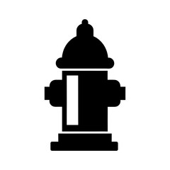 Simple Emergency Fire Hydrant Safety Equipment Outline Icon Line Art Vector illustration