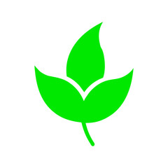 Simple Garden Leaf Eco Friendly Natural Plant Symbol Icon Line Art Vector illustration